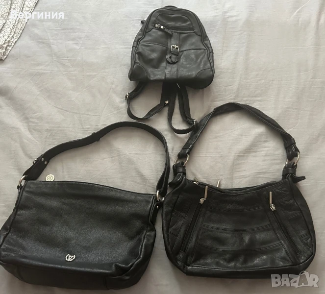 Черни чанти и раница, снимка 1