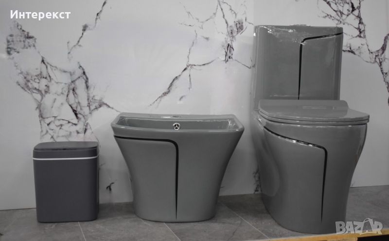 Керамичен тоалетен комплект за баня, снимка 1