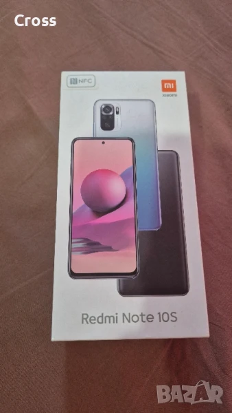 Xiaomi Redmi Note 10S 6/128GB с кутия и оригинално зарядно , снимка 1