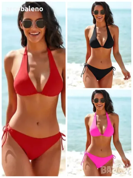 Дамски стилен бански костюм от две части  със собствен дизайн, 3цвята , снимка 1