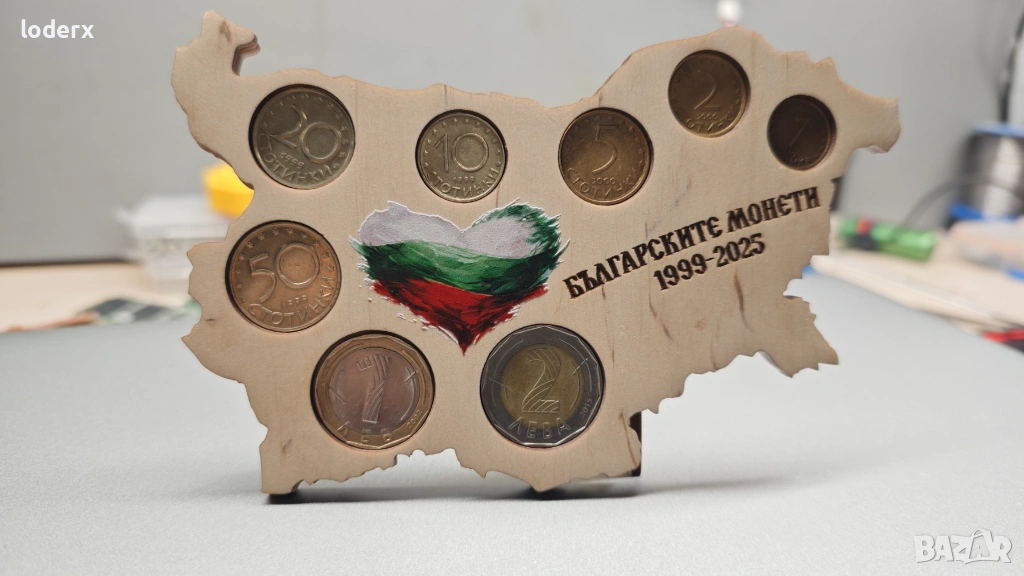 Сувенир или колекционерски комплект на Български монети., снимка 1