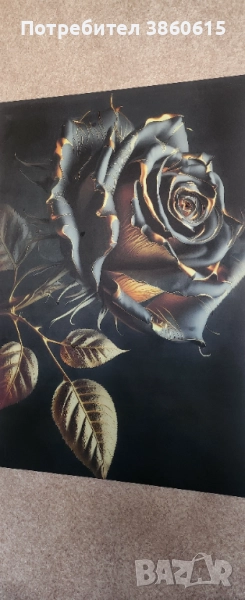 First Rose - Луксозна светеща картина , снимка 1
