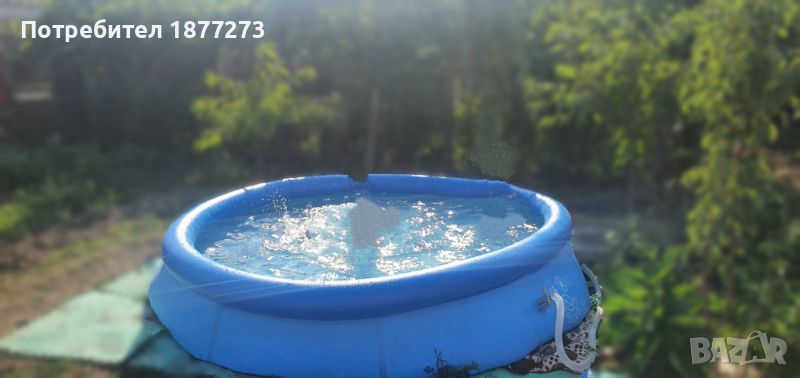 Надуваем басейн INTEX с филтър за водата. Размер 305x76 см., снимка 1