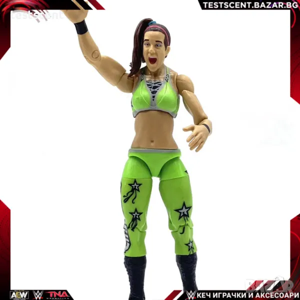 Екшън фигура WWE Bayley Бейли Mattel Elite action figure играчка Green, снимка 1