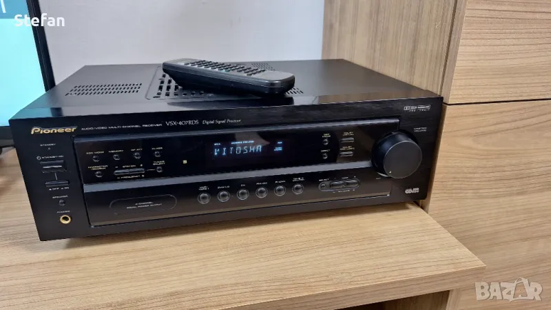 Pioneer VSX-407RDS с дистанционно AV ресийвър, снимка 1