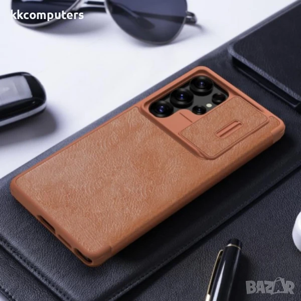 Samsung Galaxy S25 Ultra NILLKIN Wallet/ PU + TPU Кожен Калъф и Протектор, снимка 1