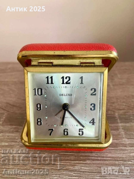 Винтидж часовник за пътуване в работно състояние, снимка 1