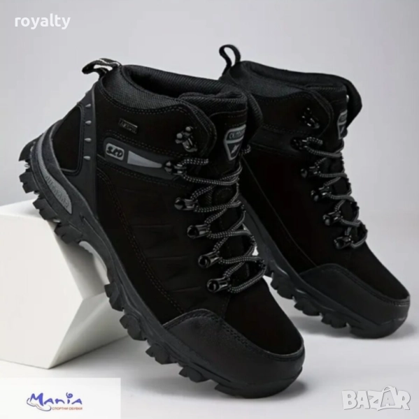 Мъжки планински обувки в черно, снимка 1