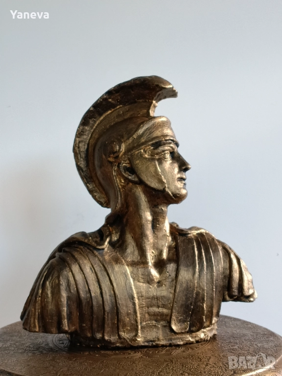 Центурион, авторска скулптура, бюст на рилски воин. , снимка 1