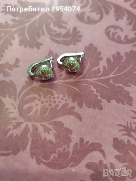 сребърни обеци 15лв, снимка 1