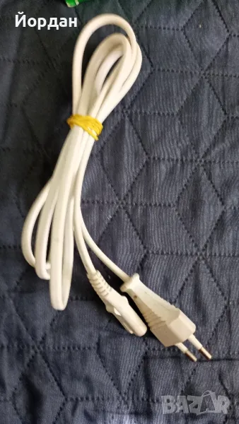 Захранващ кабел за касетофон бял 

, снимка 1