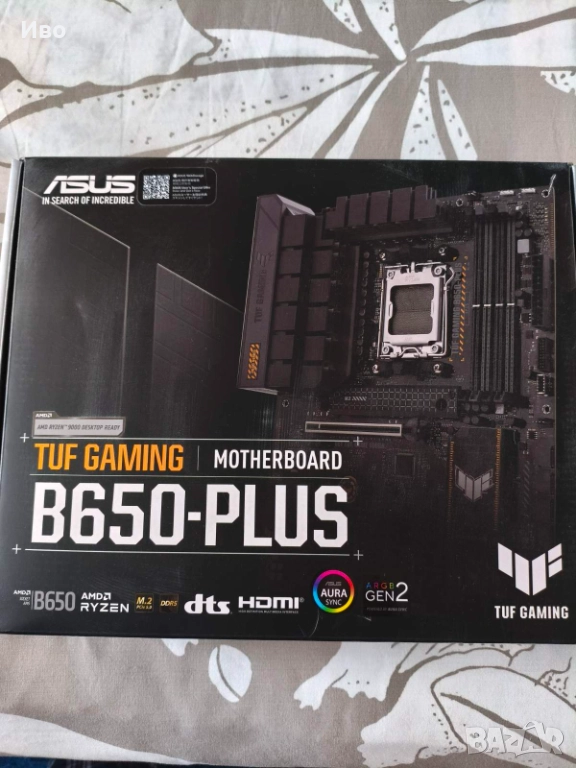 Продавам дънна платка за AMD (AM5 socket) ASUS TUF Gaming B650-PLUS, снимка 1