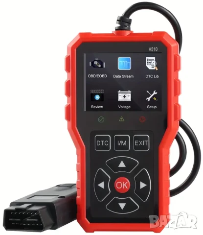 Full OBD2 EOBD автомобилен диагностичен кодочетец V510 , снимка 4 - Аксесоари и консумативи - 50038296