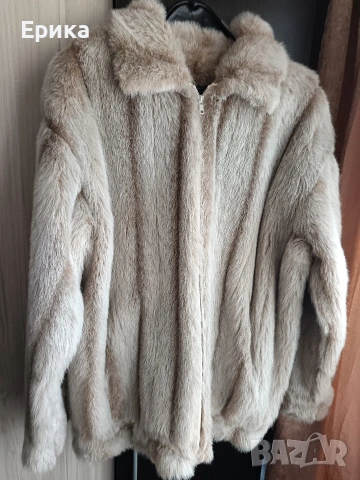 Палто с косъм 