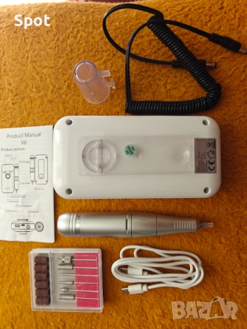 Преносима електрическа пила за нокти - маникюр и педикюр 45 000 оборот, снимка 4 - Продукти за маникюр - 51615084