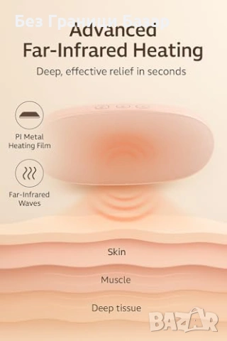 Нова Подгряваща подложка за корем и кръст с вибрации 4 режима за жени, снимка 5 - Други - 53692971