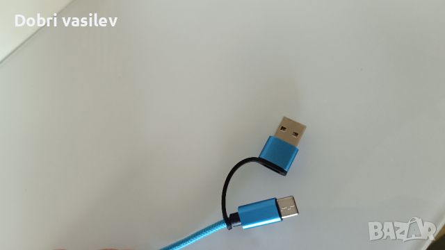 Троен кабел с накрайници за iPhone / TYPE C / microUSB, снимка 3 - USB кабели - 46419790