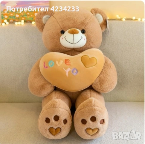 голямо плюшено мече , снимка 2 - Плюшени играчки - 53208087