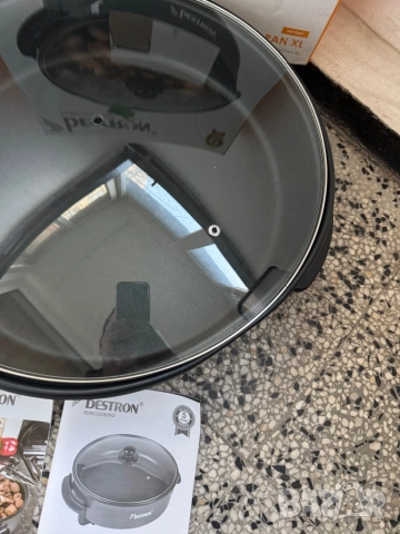 Многофункционална Електрическа Тенджера, Тиган, - Bestron AHP1800Z 1800W, 40cm Незалепващо Покритие, снимка 4 - Съдове за готвене - 52696164