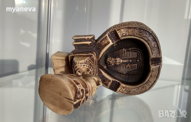 Египетски сувенир , пепелник с Нефертити , снимка 6 - Декорация за дома - 44993520