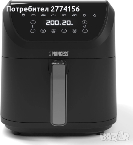 Фритюрник с горещ въздух Princess Digital Hot Air Fryer 6.5L, снимка 1