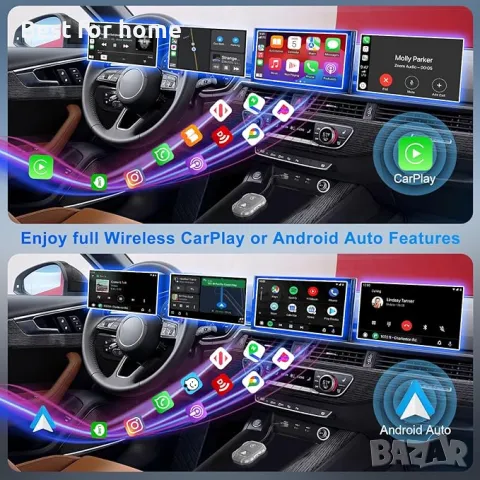 Безжичен Carplay  и Android Auto адаптер, снимка 7 - Аксесоари и консумативи - 48548728