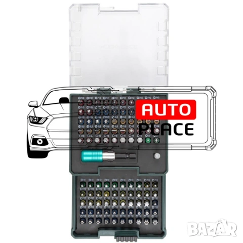 Мини комплект битове 102 части RockForce, снимка 2 - Други инструменти - 53897774