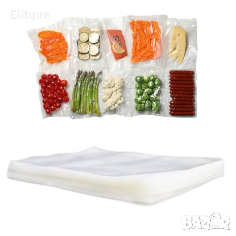 Торбички за вакуумиране, 100 бр, 15 х 25 см, Прозрачни, снимка 4 - Други - 52787144