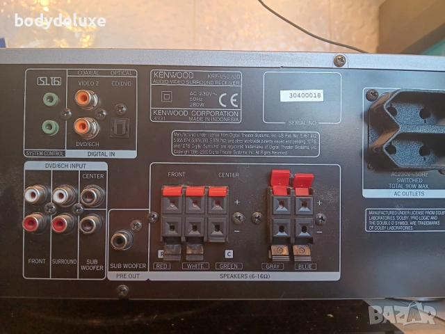 KENWOOD KRF-V5070D аудио/видео съраунд ресийвър, снимка 4 - Ресийвъри, усилватели, смесителни пултове - 48794813