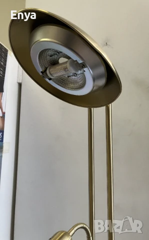 Лампа стояща ( подова) от месинг - работеща, снимка 5 - Настолни лампи - 51148337