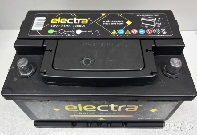 Акумулатор Electra 12V 74Ah 680A, снимка 2 - Аксесоари и консумативи - 54023200