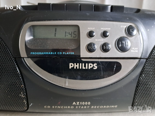 CD радиокасетофон Philips AZ 1000., снимка 2 - Радиокасетофони, транзистори - 53442883