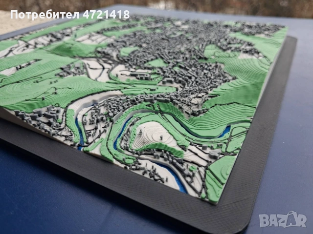 Велико Търново на длан! История и релеф в 3D декоративен макет., снимка 8 - Декорация за дома - 54079778