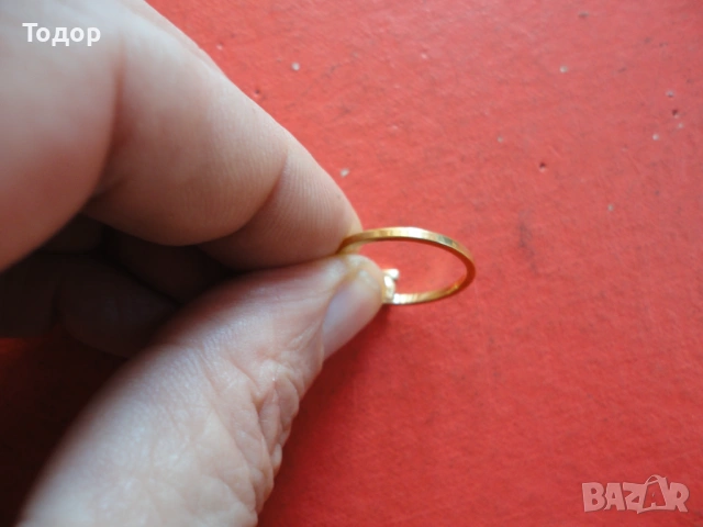 Позлатен пръстен с камък Avon, снимка 5 - Пръстени - 53050763