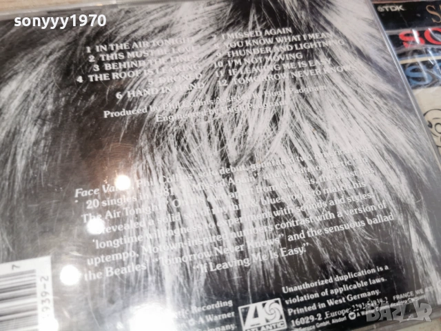 PHIL COLLINS CD MADE IN GERMANY 1003261638H2E6R, снимка 13 - CD дискове - 53784022