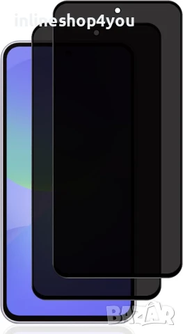 Privacy 5D Стъклен протектор за Samsung Galaxy A36 A56- Anti Spy, снимка 5 - Фолия, протектори - 50825780