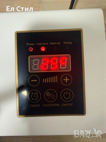 Стенен PTC отоплител и вентилатор LX-333 – 1800W, дистанционно управление и таймер, снимка 11 - Отоплителни печки - 53563431