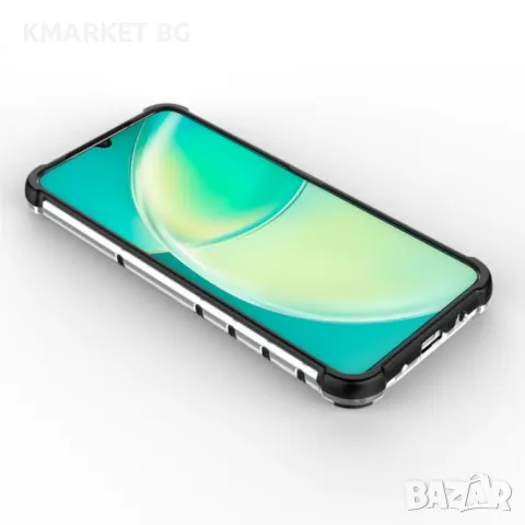 Huawei Nova Y61 Силиконов Калъф Honeycomb TPU и Протектор, снимка 9 - Калъфи, кейсове - 49432617