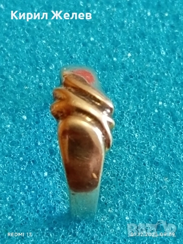 Артистичен сребърен пръстен проба 925 художествена ръчна изработка 17481, снимка 2 - Пръстени - 52601708