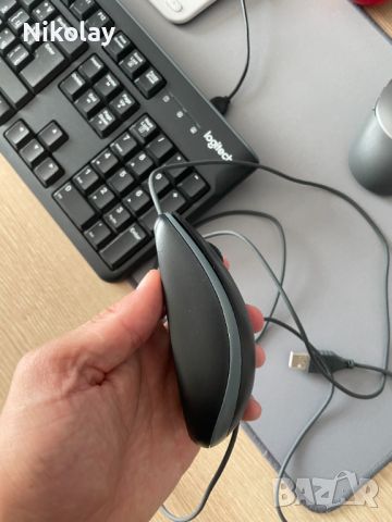 Клавиатура + мишка - Комплект Logitech MK120, снимка 5 - Клавиатури и мишки - 46144775