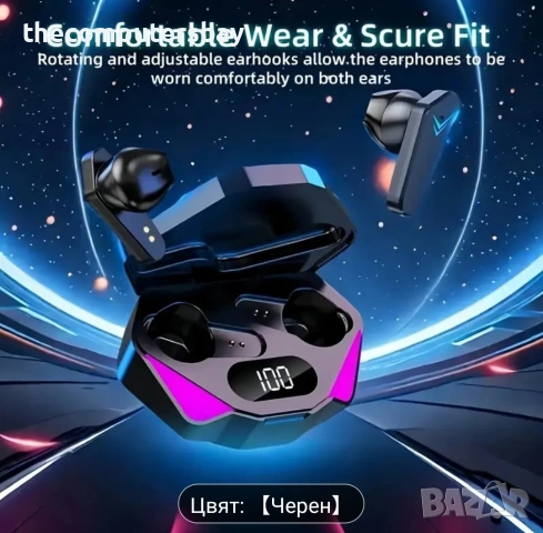 Безжични Bluetooth слушалки тип куки. НЕ влизат в ухото като тапи