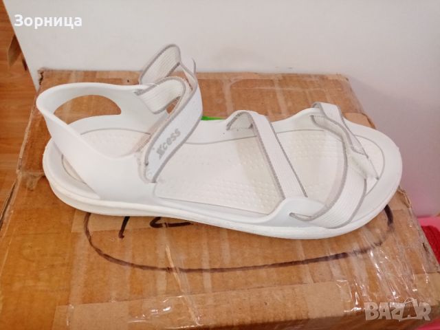 Дамски сандали в бяло , снимка 1 - Сандали - 46240924