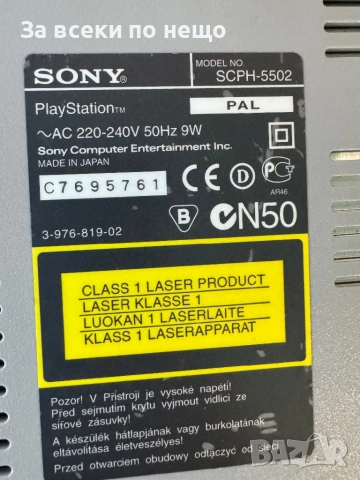 ХАКНАТ Sony PlayStation 1 Original / SCPH-5502 , PS1 , Плейстейшън 1, снимка 11 - PlayStation конзоли - 52232378