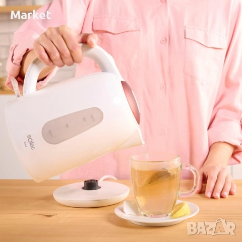 Електрическа кана Solac Yuna, 2200W, 1.7L, резервоар без BPA, автоматично изключване, снимка 4 - Кани - 51812000