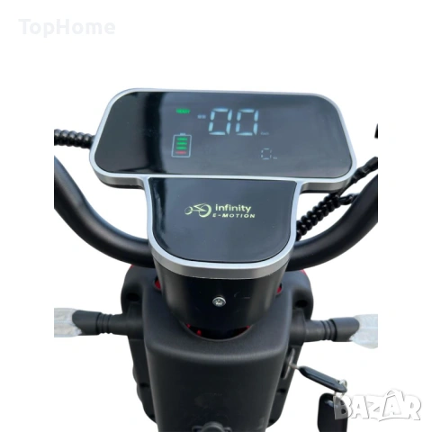  Двуместна Електрическа Триколка PUDDING 1800W Black , снимка 5 - Мотоциклети и мототехника - 42041273