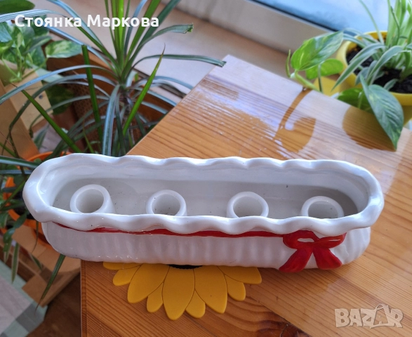 Керамичен свещник-Тайван, снимка 4 - Декорация за дома - 52389771