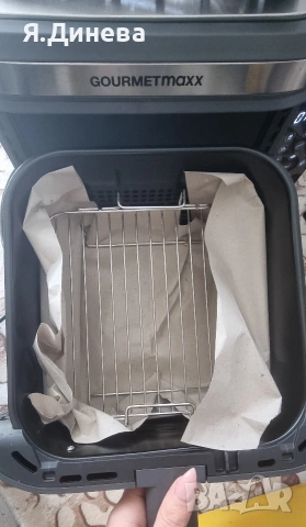 Двоен Ейрфраер Gourmetmaxx 2800w 10л, снимка 6 - Уреди за готвене на пара - 54160741
