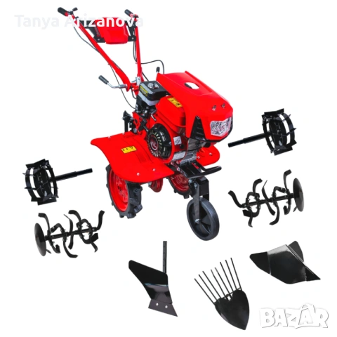 Бензинова мотофреза Raider RD-WT15, 7 к.с., 30-120 см, с инвентар