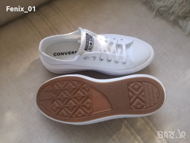 Converse, N40 оригинални нови бели кецове, снимка 4 - Кецове - 47187773