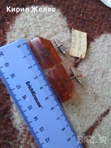 Ръкавели кехлибарени 53428, снимка 10 - Антикварни и старинни предмети - 53530746